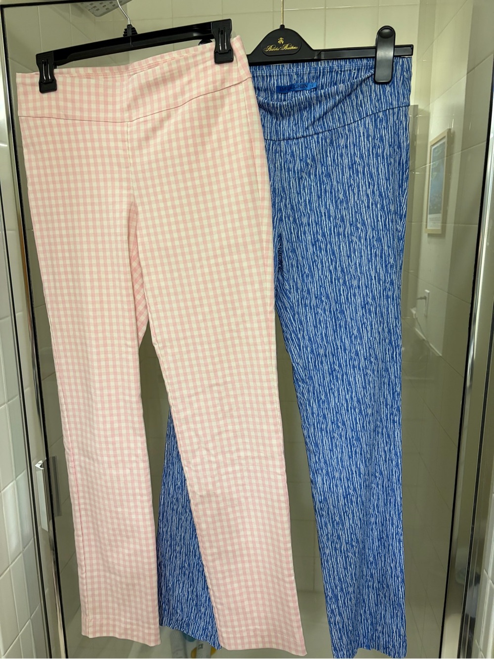 J. McLaughlin Pink Gingham Masie Pants